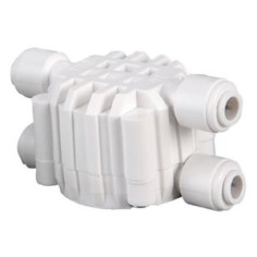 Valvola Auto SHUT- OFF a 4 Vie con Attacchi Rapidi 1/4