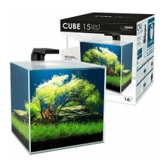Ciano Cube 15 cm25x25,7x30,6h 15 litri - nano acquario completo di filtro e illuminazione LED