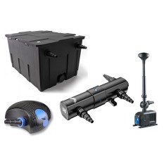 SunSun Kit PRO CBF fino a 8000 litri con filtro biologico, pompa professionale, UV-C e giochi d'acqua