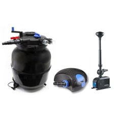 SunSun Kit PRO CPF fino a 50000 litri con filtro pressurizzato, UV-C, pompa professionale e giochi d'acqua
