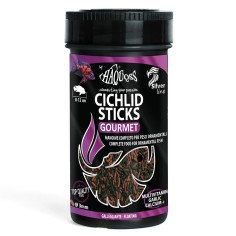 Haquoss Cichlid Sticks Gourmet 250ml - Mangime in sticks per ciclidi onnivori