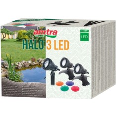 Amtra Pond Halo 3 LED - set di faretti per l'illuminazione di laghetti e fontane