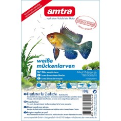 Amtra Weibe Muchenlarven - Chironomus Bianco Congelato in Cubetti Blister Singolo da 100gr
