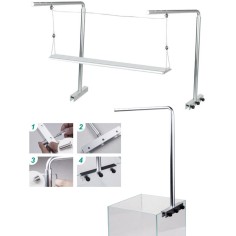 Chihiros Aluminum Hanging Stand 1pz - Supporto bordo vasca per la sospensione di plafoniere a LED 2