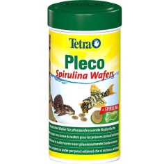 Tetra Pleco Spirulina Wafers 250ml - Mangime di base per tutti i grandi pesci erbivori che si nutrono sul fondo