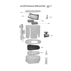 SERA Koi Professional 12000 - Filtro per laghetti fino a 20000 litri completo di pompa e sterilizzatore UV 2
