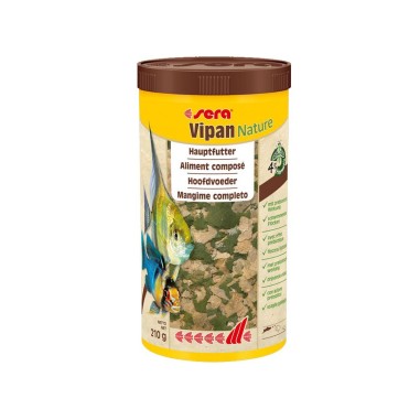 Sera Nature Vipan - Mangime Naturale in Fiocchi per Acqua Dolce