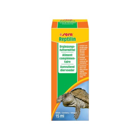 Sera Reptilin 15ml - Integratore Liquido Ricco Di Vitamine Per Tartarughe E Altri Rettili