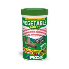 Prodac Tablet Vegetable 100ml/60gr - Alimento in Compresse per Pesci da Fondo con Esigenze di Alimentazione Vegetariana