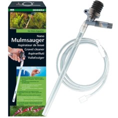 Dennerle 5878 - Nano Aspiratore con Pompa Integrata Ideale per piccoli Acquari da 10 a 40 litri