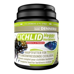 Dennerle Cichlid Veggy Herbivore 200ml/90gr - alimento completo per ciclidi erbivori