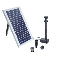 Pontec PondoSolar Control - pompa per laghetto ad energia solare con batteria ricaricabile