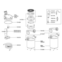 Eheim Filtro Esterno EccoPro Completo di Materiali Filtranti 2