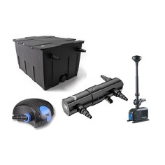 SunSun Kit PRO CBF fino a 12000 litri con filtro biologico, pompa professionale, UV-C e giochi d'acqua