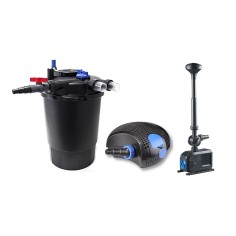 SunSun Kit PRO CPF fino a 30000 litri con filtro pressurizzato, UV-C, pompa professionale e giochi d'acqua