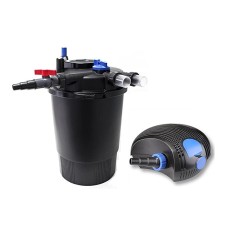 SunSun Kit PRO CPF per laghetti fino a 30000 litri con filtro pressurizzato, UV-C integrato e pompa di risalita professionale