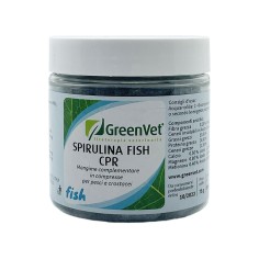 GreenVet Spirulina Fish CPR 75g - compresse a base di Spirulina per pesci d'acqua dolce