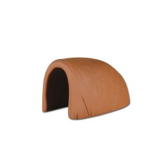 AquariumLine Decor Arredo in Terracotta Codice 26254 – Grotta per gamberetti e gamberi - Misure 12x8,5x7,5Hcm