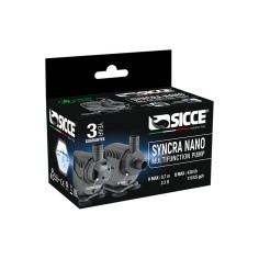 Sicce Syncra Nano - Portata Regolabile max 430 L/H Consumo 2,8watt per Utilizzo Dentro/Fuori dall'acqua 2