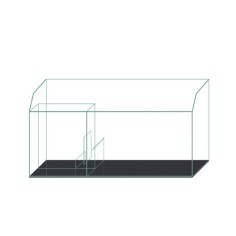 Blau Aquaristic Ready Sump 100 - sump in vetro a scomparti 150L cm100x40x40/50h
