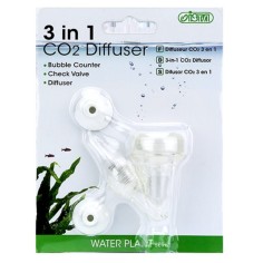 Ista 3 in 1 Compact V CO2 Diffuser - diffusore-contabolle in acrilico e valvola di non ritorno incorporata