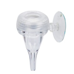 Ista Mini Ceramic CO2 Diffuser Cone - mini diffusore-contabolle conico di co2 in acrilico con attacco a ventosa e fermatubo 2