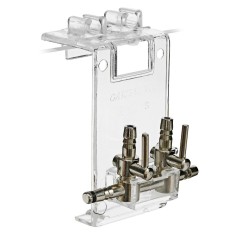 Ista Rubinetto Aria in Metallo a 2 Uscite con Leva Regolazione Flusso 2