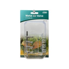 Ista Rubinetto Aria in Metallo a 3 Uscite con Leva Regolazione Flusso