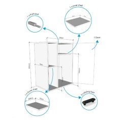 Askoll Opera Stand 110 Bianco - supporto per acquario