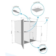 Askoll Opera Stand 150 Nero - supporto per acquario