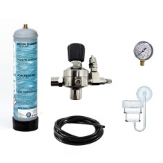 Impianto CO2 Classic 600gr con diffusore e manometro di alta pressione