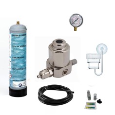 Impianto CO2 Smart 600gr con diffusore e manometro di alta pressione