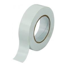 Nastro Isolante Adesivo in PVC Colore Bianco Misure mm 0.15 x mm15H x 10 Metri