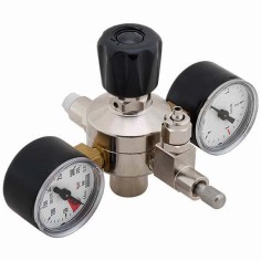 Riduttore di pressione Professional con manometri di alta e bassa pressione - per bombole CO2 ricaricabili standard