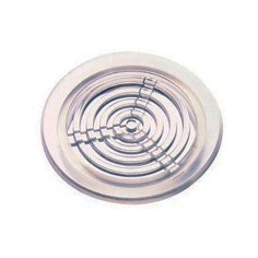 Tappo Circolare Grigliato Trasparente per la Protezione degli Sarichi - Diametro 40mm