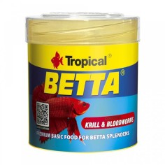 Tropical Betta mangime di base per Betta splendens contenente Krill e larve di Chironomus