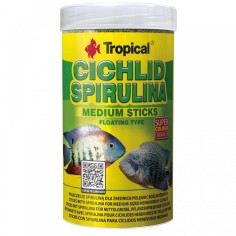 Tropical Cichlid Spirulina Medium Sticks - stick vegetali con spirulina per Ciclidi di taglia media