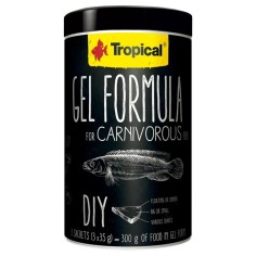 Tropical Gel Formula Carnivorous 3x35gr - Mangime in gel DIY per tutte le specie di pesci Carnivori