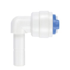 AQL Raccordo a Gomito 1/4 attacco rapido con codolo 1/4 per Impianti ad Osmosi