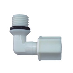AQL Raccordo a Gomito 1/4 x 1/4 Filetto Maschio per Impianti ad Osmosi