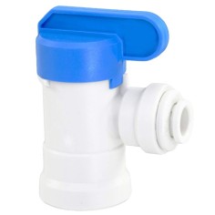 AQL Valvola di Chiusura con Attacco Rapido 1/4 x 1/4" Filetto Femmina per Impianti ad Osmosi