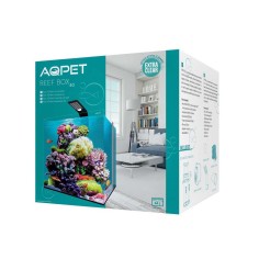 Aqpet Reef Box 40 - acquario marino cm40x40x40h completo di skimmer e illuminazione
