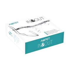 AqPet Set In-Out R-Type 17mm - set di mandata e aspirazione per filtri esterni
