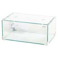 Aqpet Tortuga 40 - tartarughiera cm40x24x17h con coperchio e isolotto 2