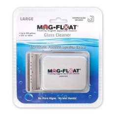 Mag FLoat Scraper Large - magnete pulente per acquari con vetri di spessore fino a 16mm con raschietto incorporato