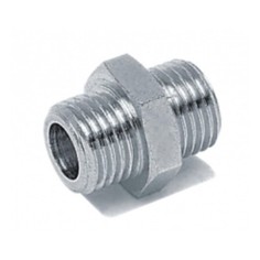 Whimar Nipplo 1/8x1/8 - Raccordo per montare l' elettrovalvola sui riduttori di pressione