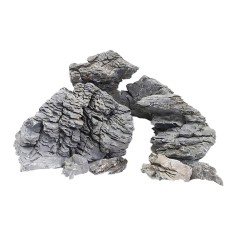 NatureLine Decor Mini Landshaft 1 pezzo da 0,8-1,2kg - roccia calcarea decorativa di colore grigio
