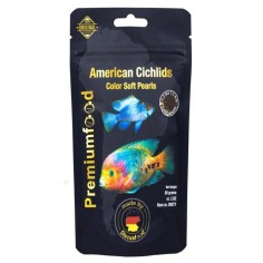 Discusfood American Cichlid Color Soft Pearls 80gr - mangime completo per vivacizzare i colori dei ciclidi sud-americani