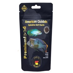 Discusfood American Cichlid Spirulina Soft Pearls 80gr - mangime completo per ciclidi sud-americani
