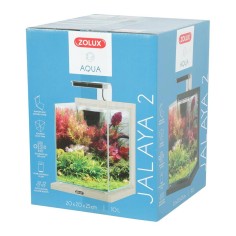 Zolux Jalaya 2 10L - acquario cm22,4x23,3x28,5h completo di filtro interno e plafoniera LED